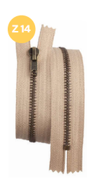 Fermeture éclair maille métal 6mm - Eclair